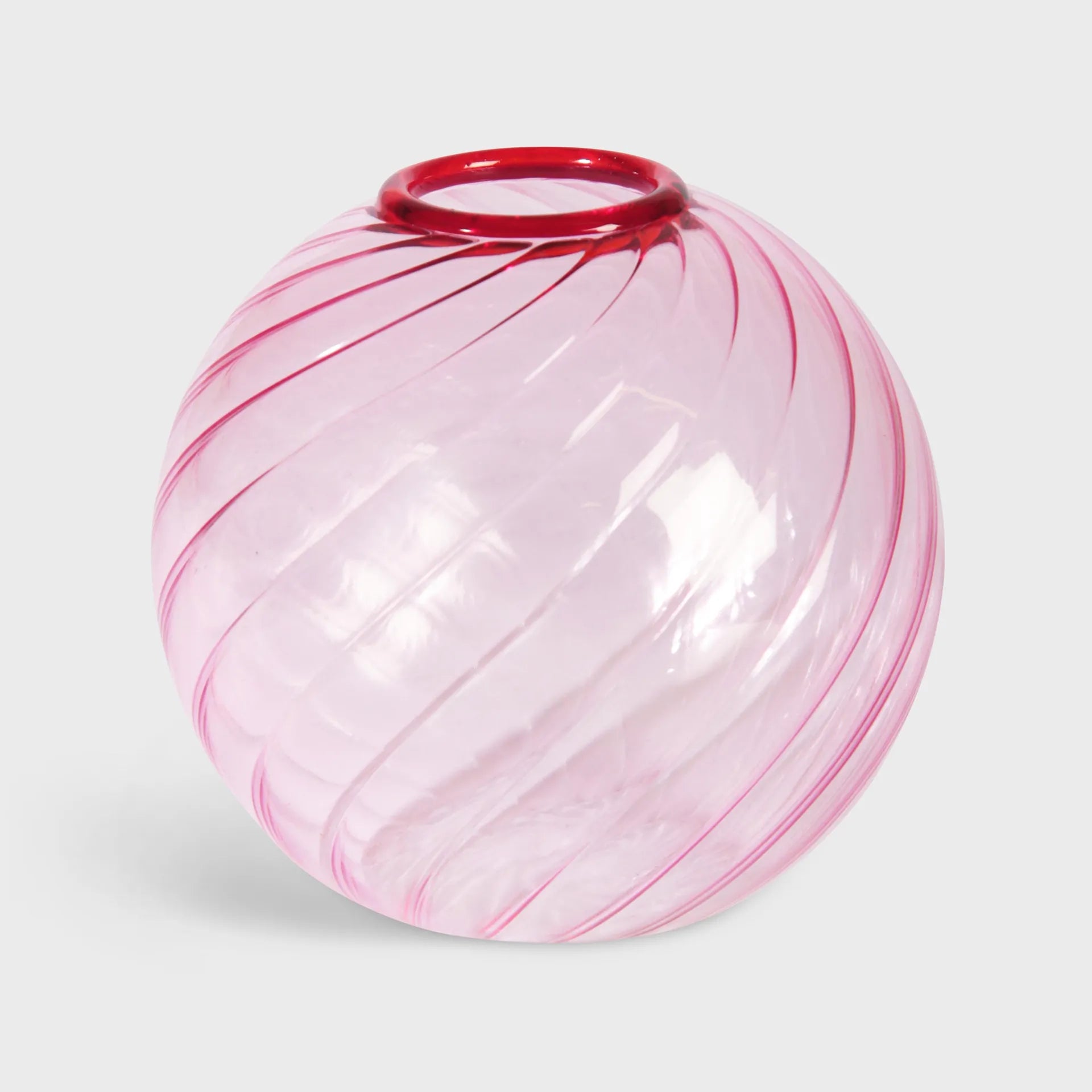 Vase spiral pink