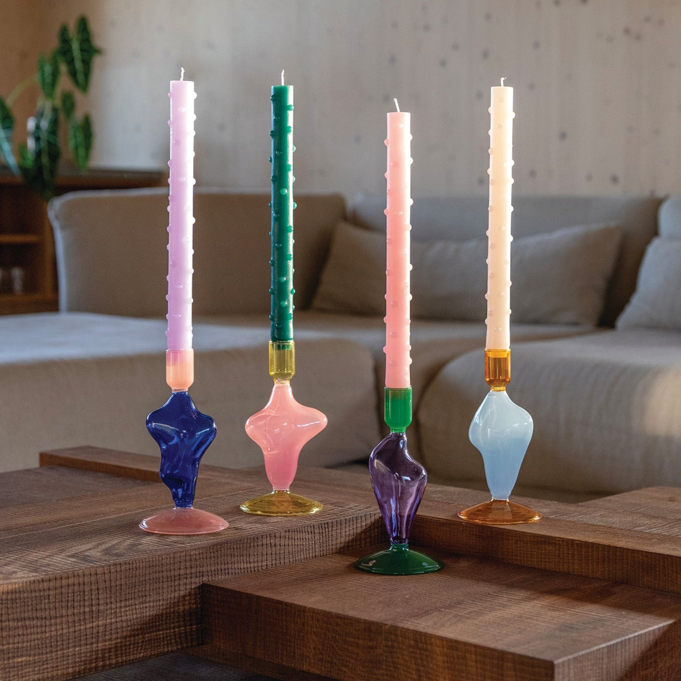 Candle holder flux pink