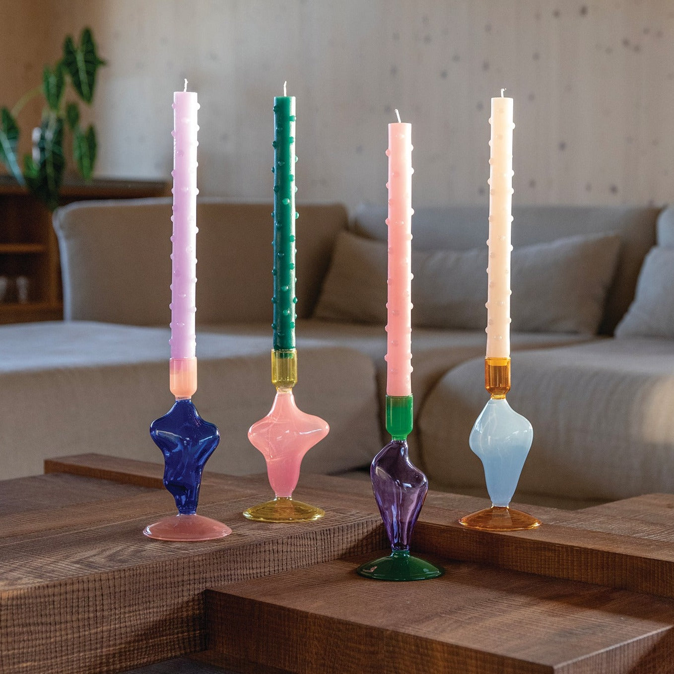 Candle holder flux lilac