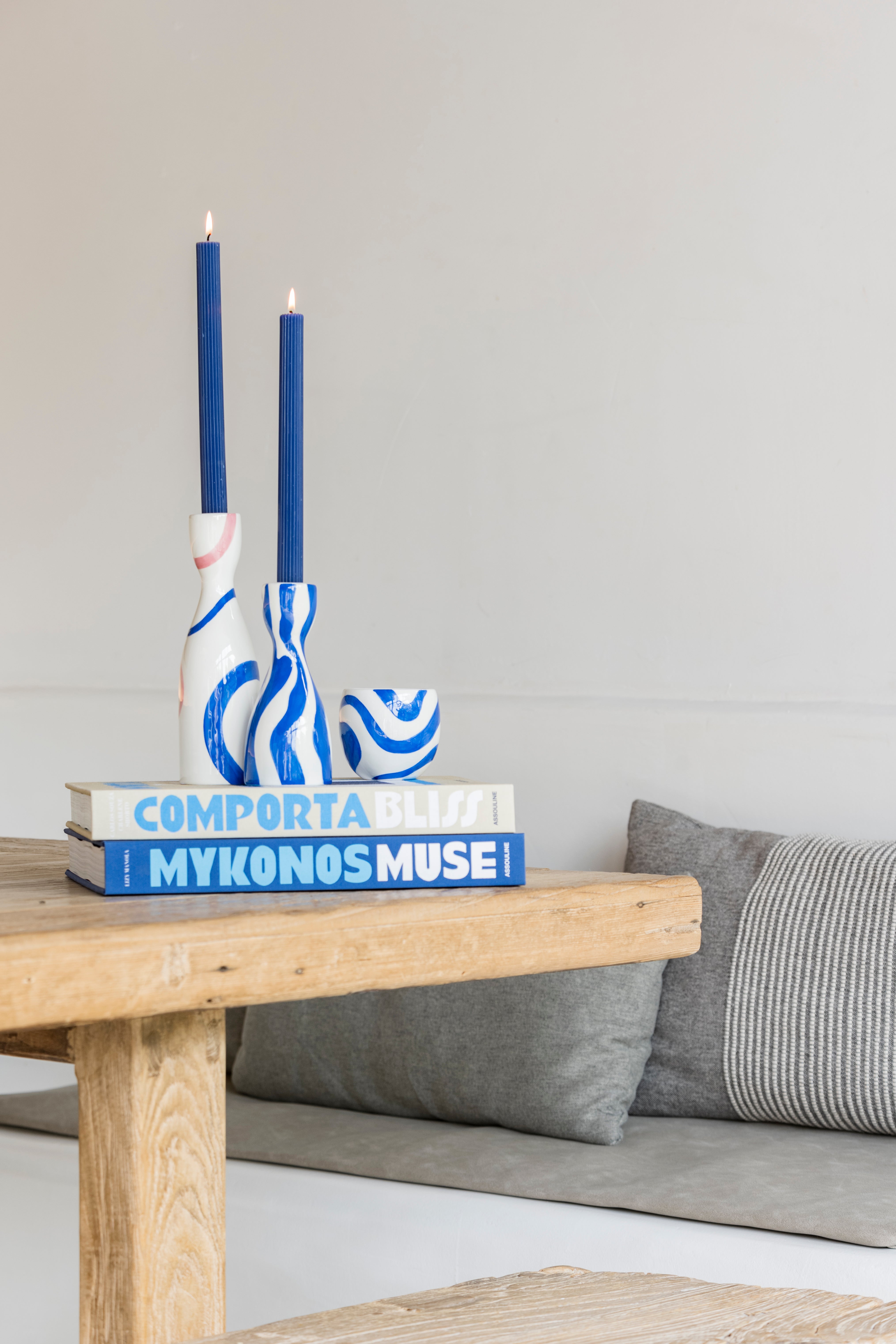 CANDLE HOLDER NIÑO - BOLD & BLUE