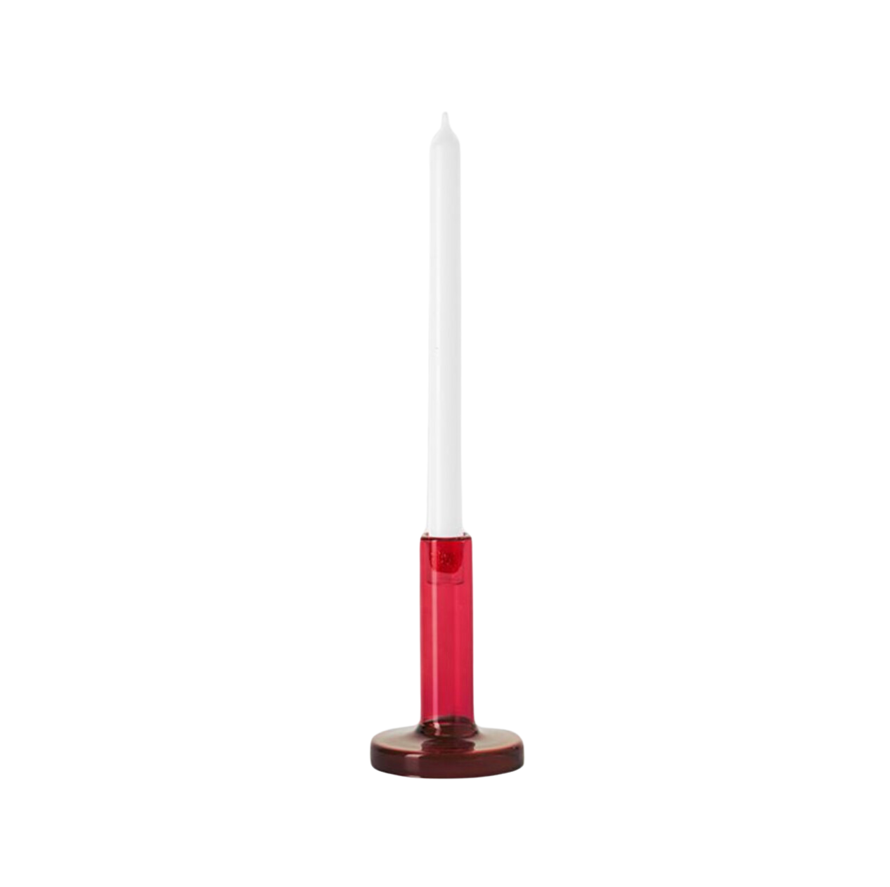 Bole candle holder S red / bordeaux